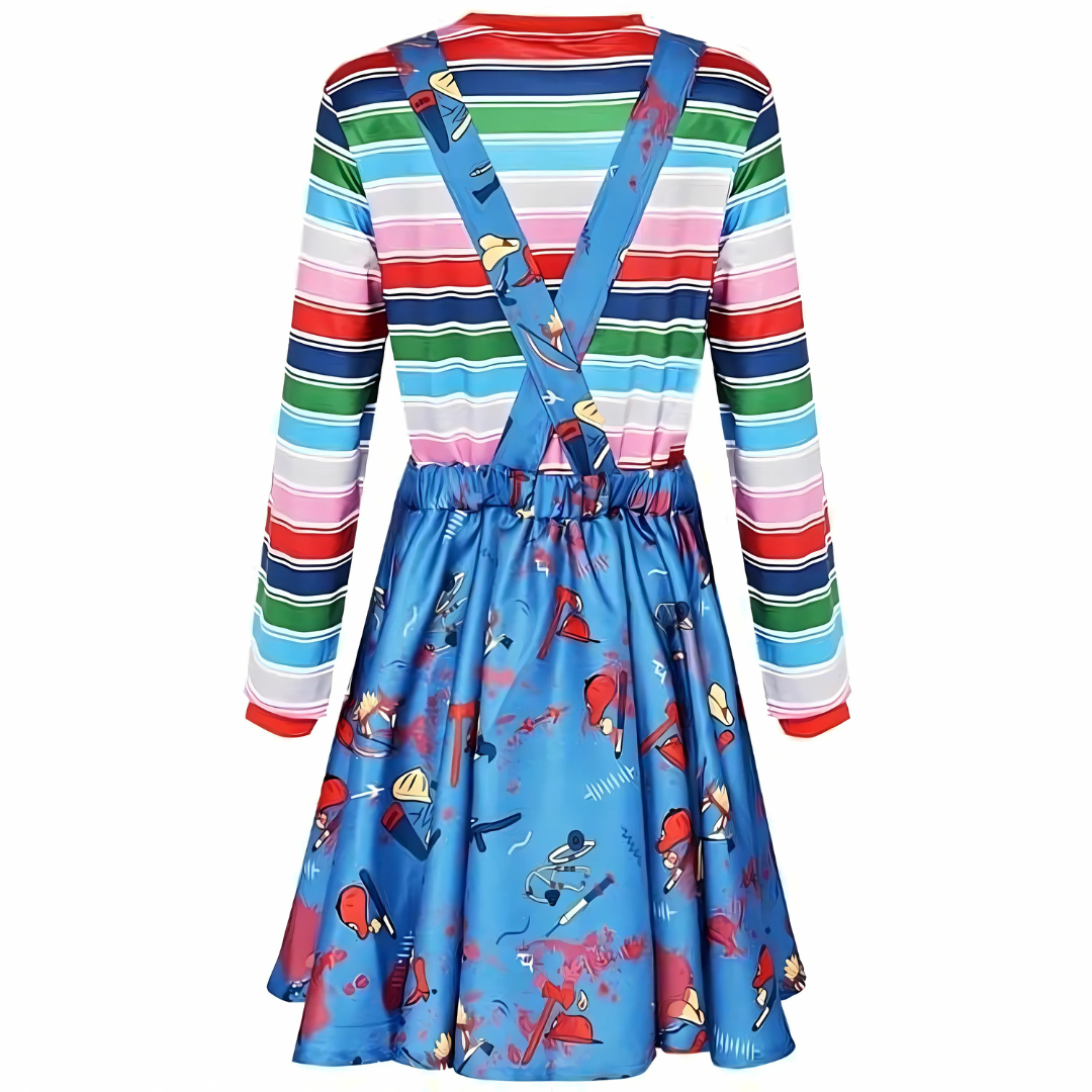 Women’s Long Sleeve Mini Dress | Scary Halloween Costume
