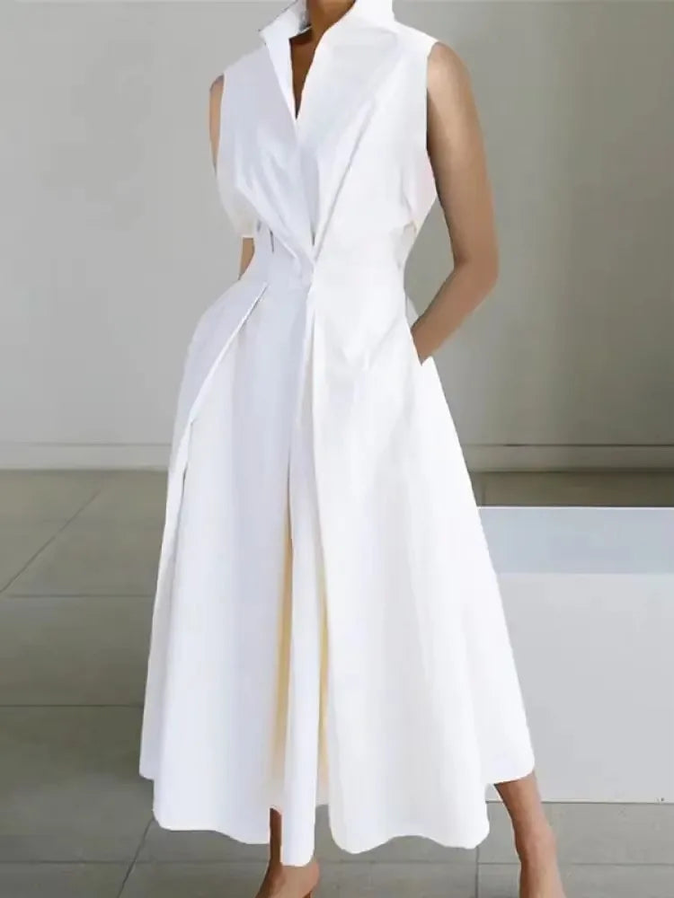 Fluid Midi Dress – A chic A-line midi dress that offers a comfortable and elegant fit.