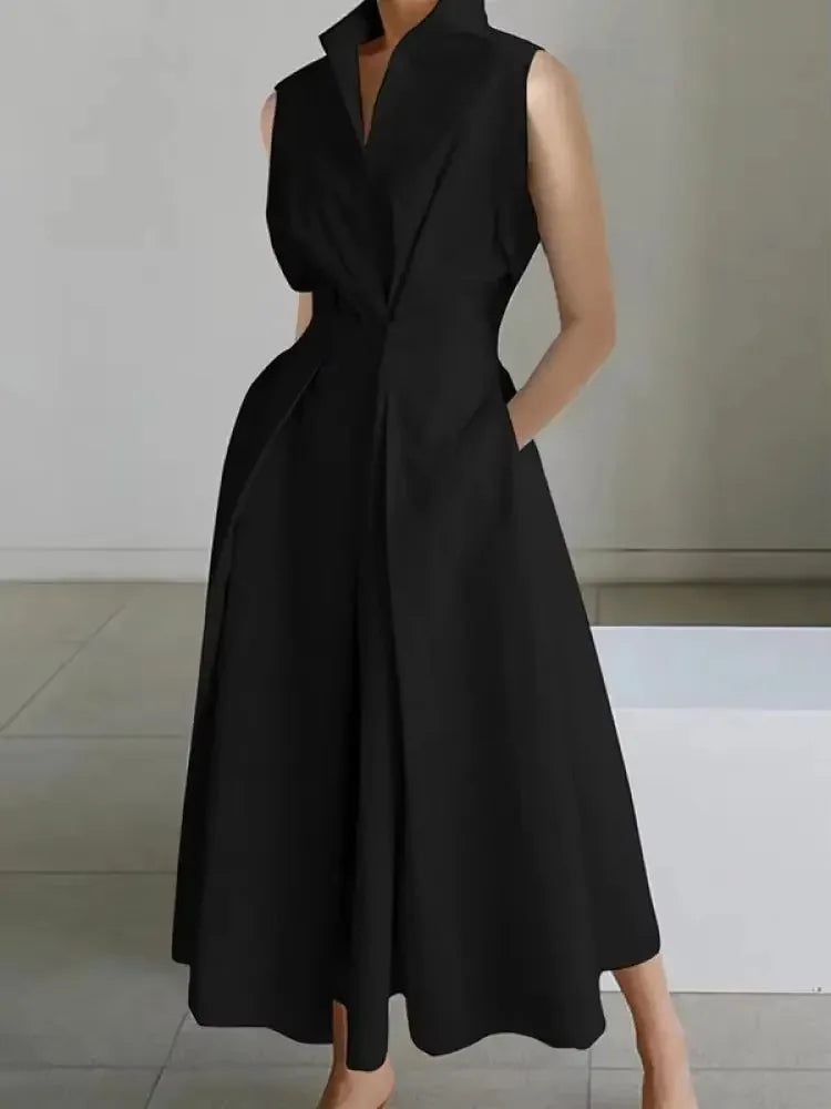 Fluid Midi Dress – A chic A-line midi dress that offers a comfortable and elegant fit.
