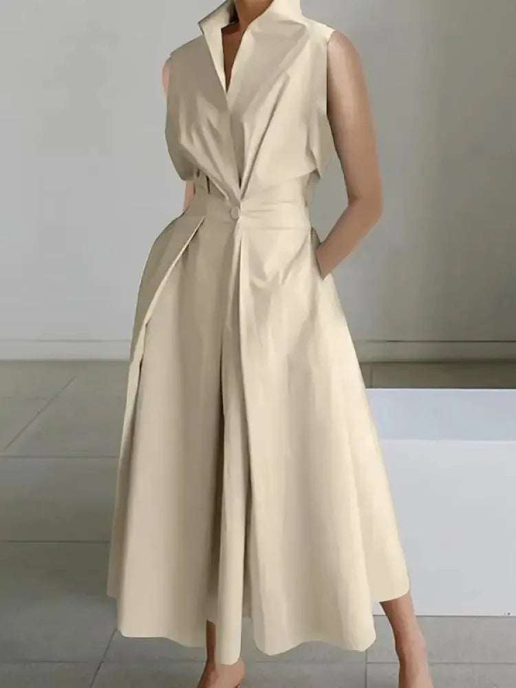Fluid Midi Dress – A chic A-line midi dress that offers a comfortable and elegant fit.