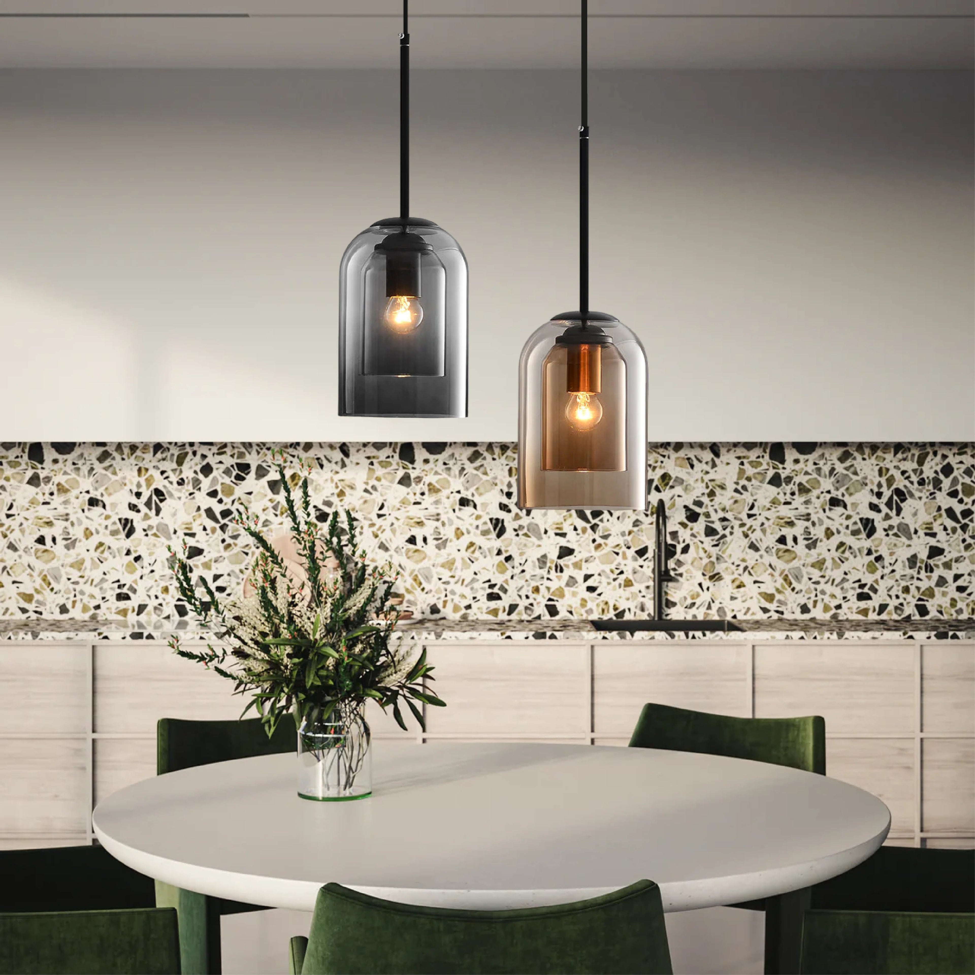 Zenylo | Minimalist Glass Pendant Light for Home & Office