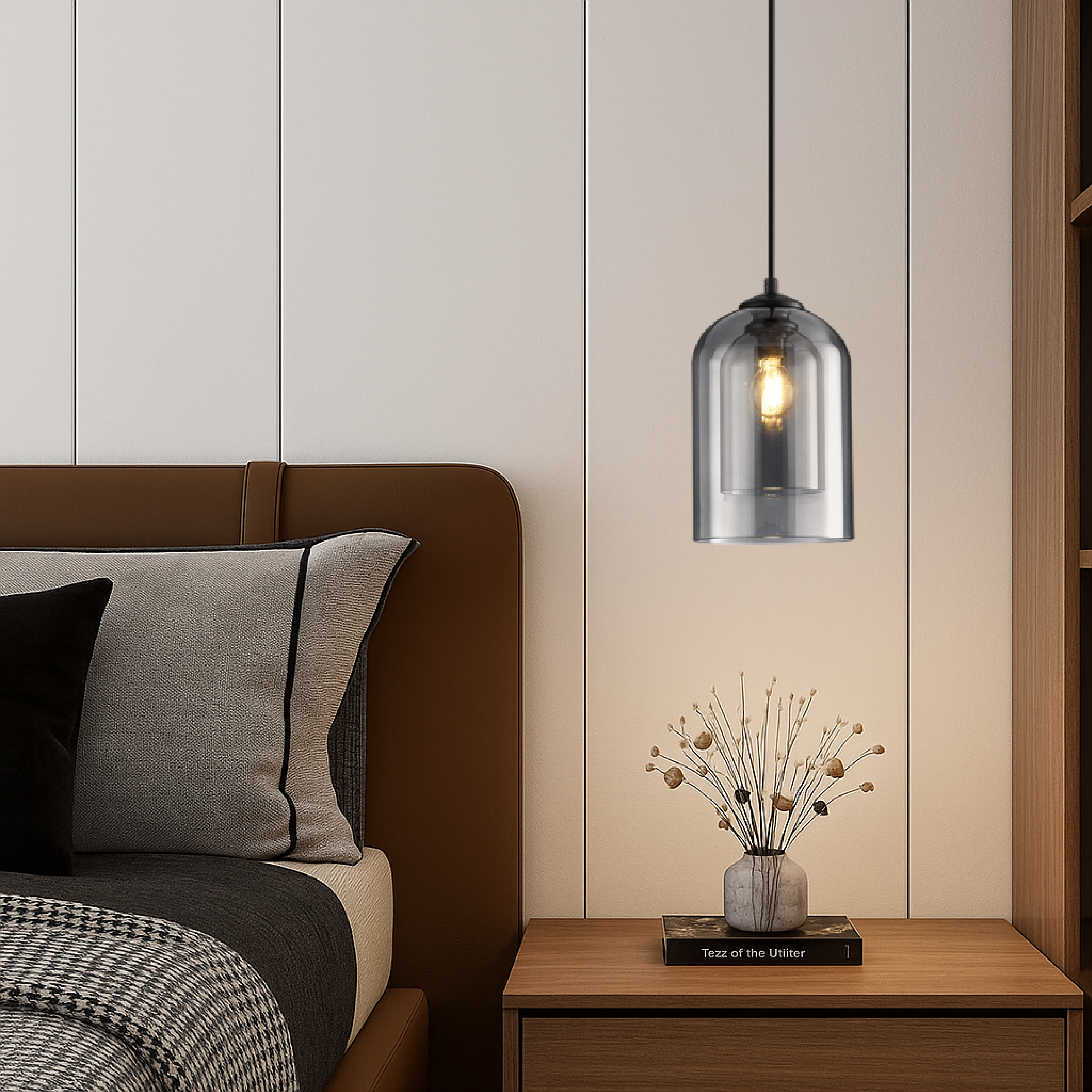 Zenylo | Minimalist Glass Pendant Light for Home & Office