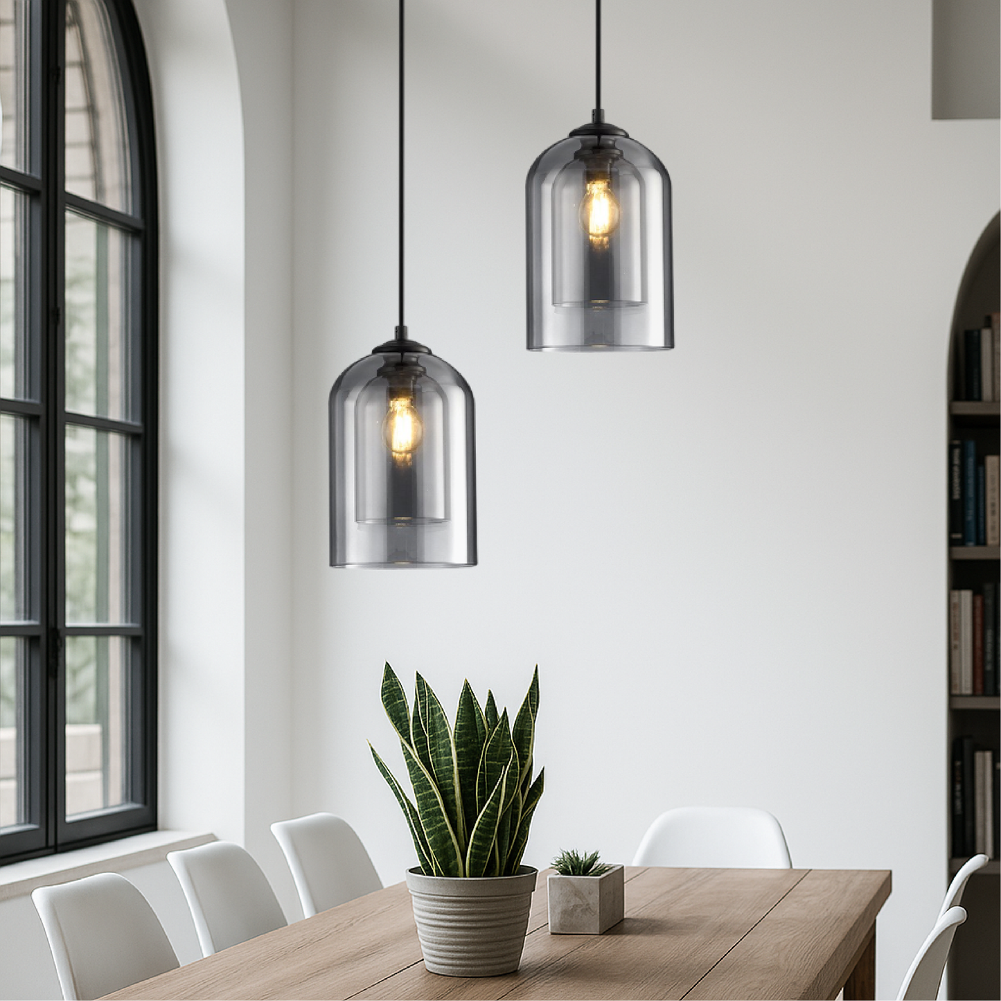 Zenylo | Minimalist Glass Pendant Light for Home & Office