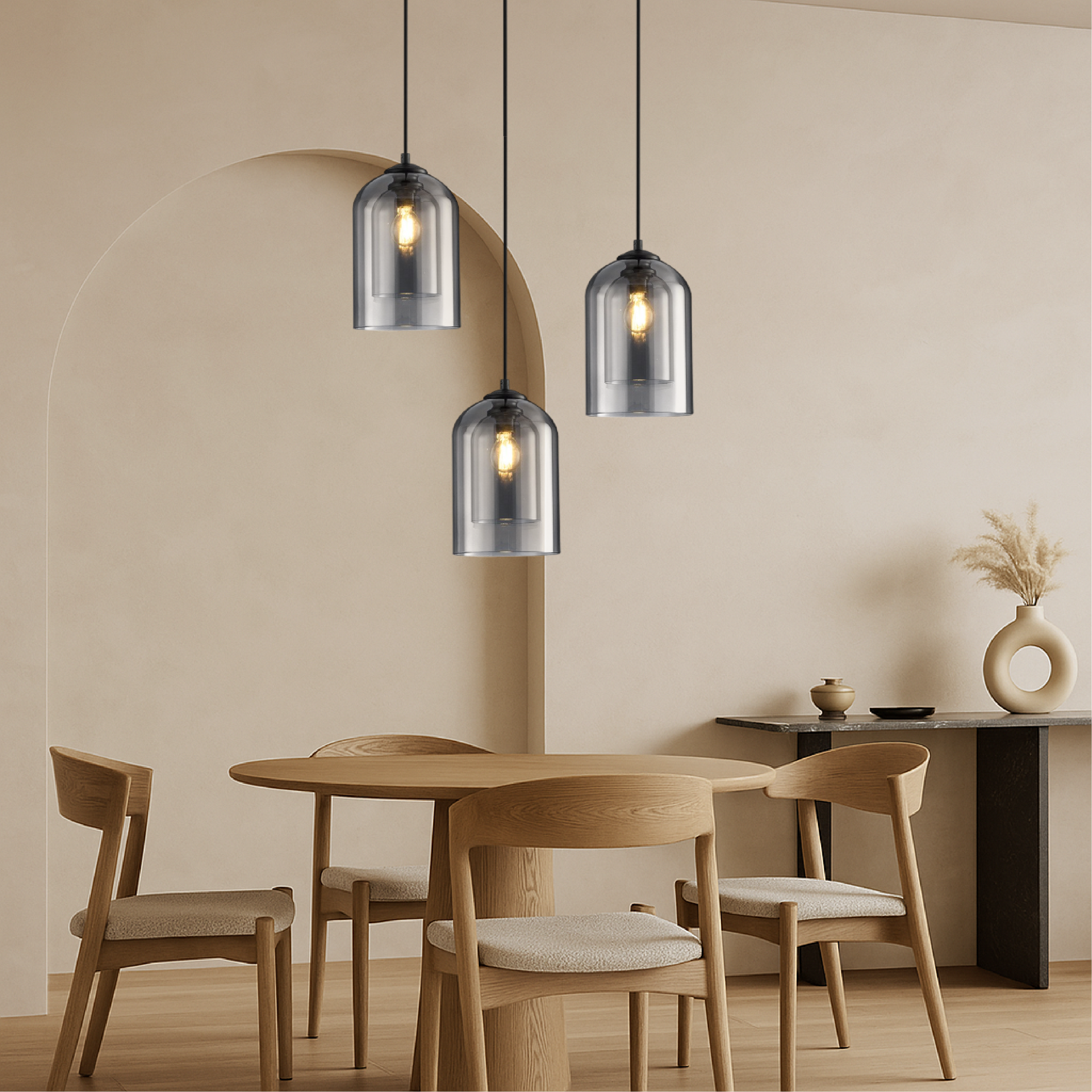 Zenylo | Minimalist Glass Pendant Light for Home & Office