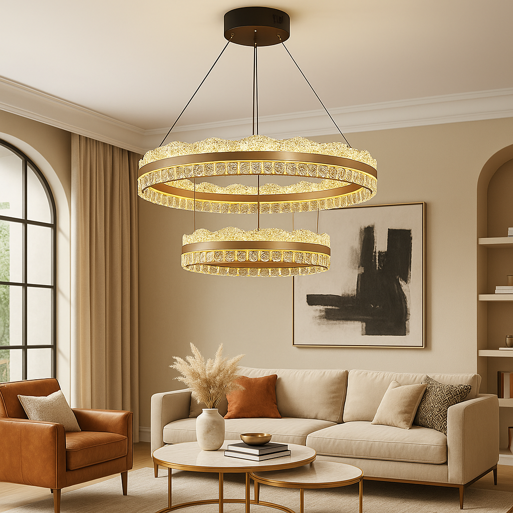 Zenyra | Luxurious 2-Tier Chandelier