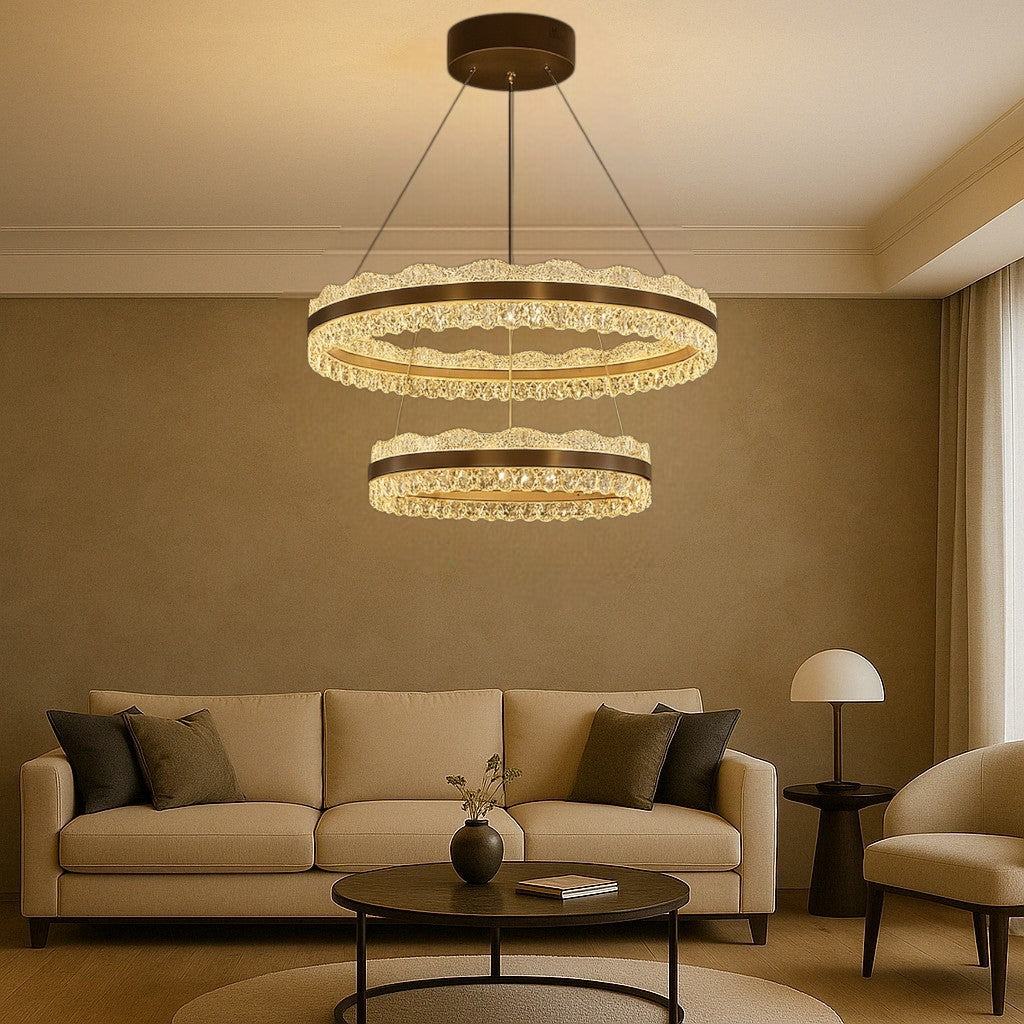 Zenyra | Luxurious 2-Tier Chandelier