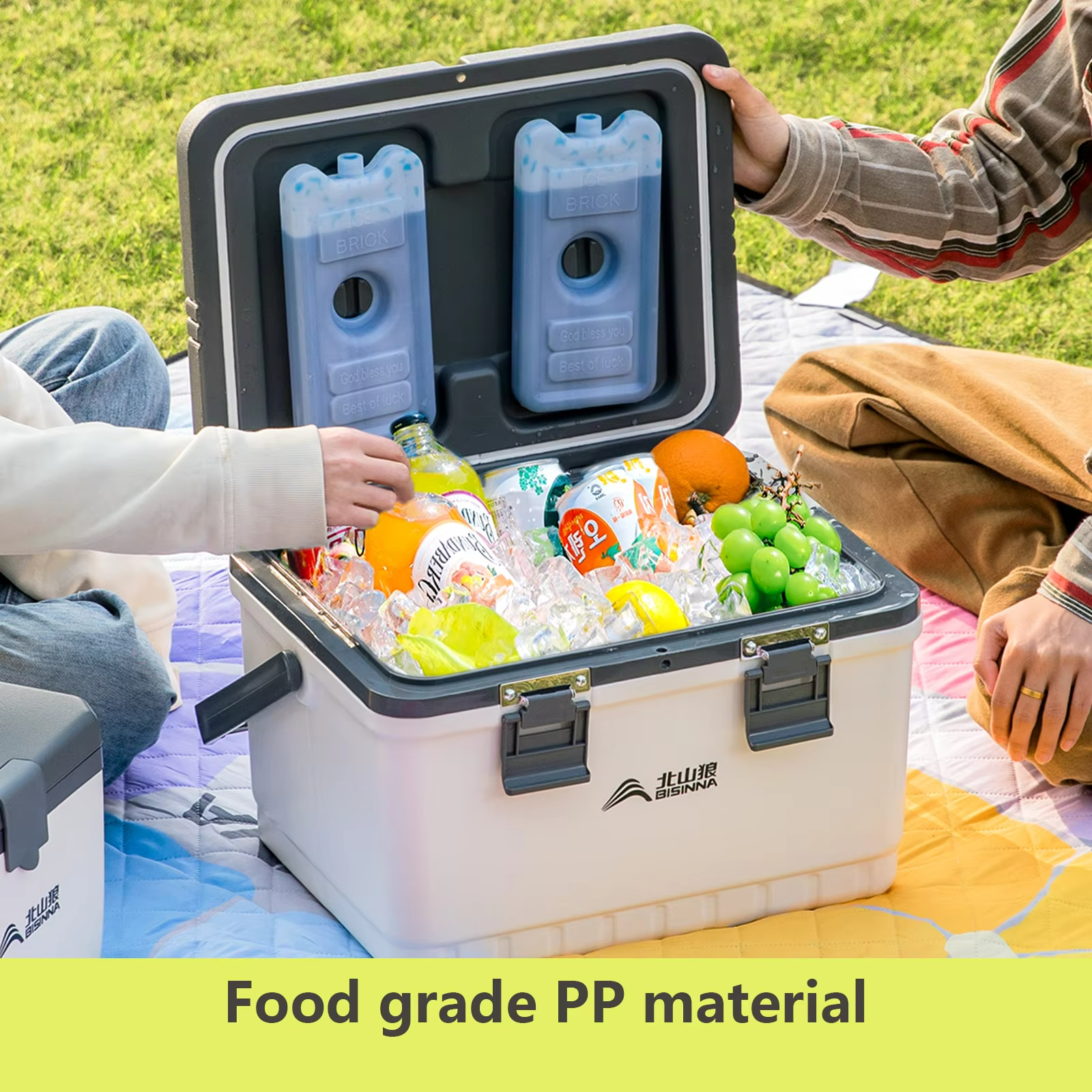 Portable Ice Chest High Capacity Cooler Box for Camping and Travel