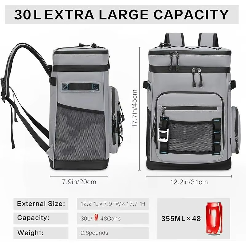 Waterproof Lunch Food Box Backpack for Outdoor Picnic and Travel
