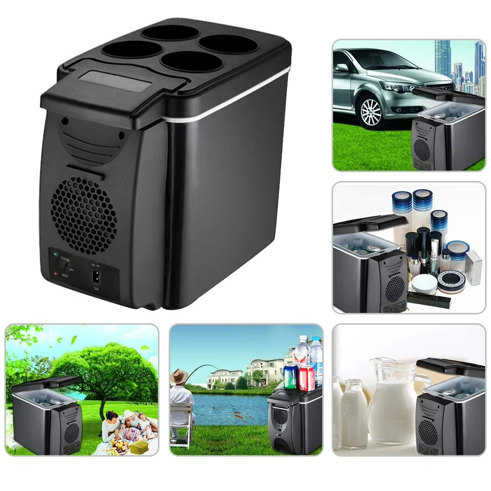 Compact Car Fridge and Insulated Cooler Box for Travel