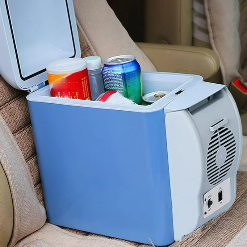 Insulated Auto Cooler and Warmer Box with Built-in Refrigerator Function