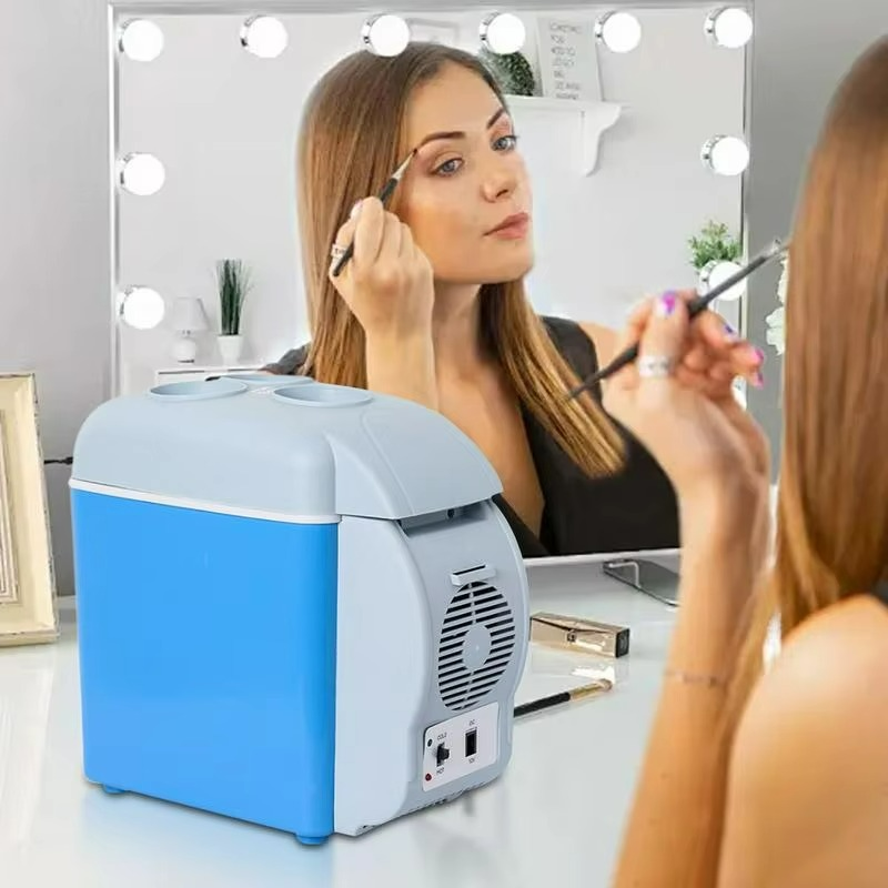 Insulated Auto Cooler and Warmer Box with Built-in Refrigerator Function
