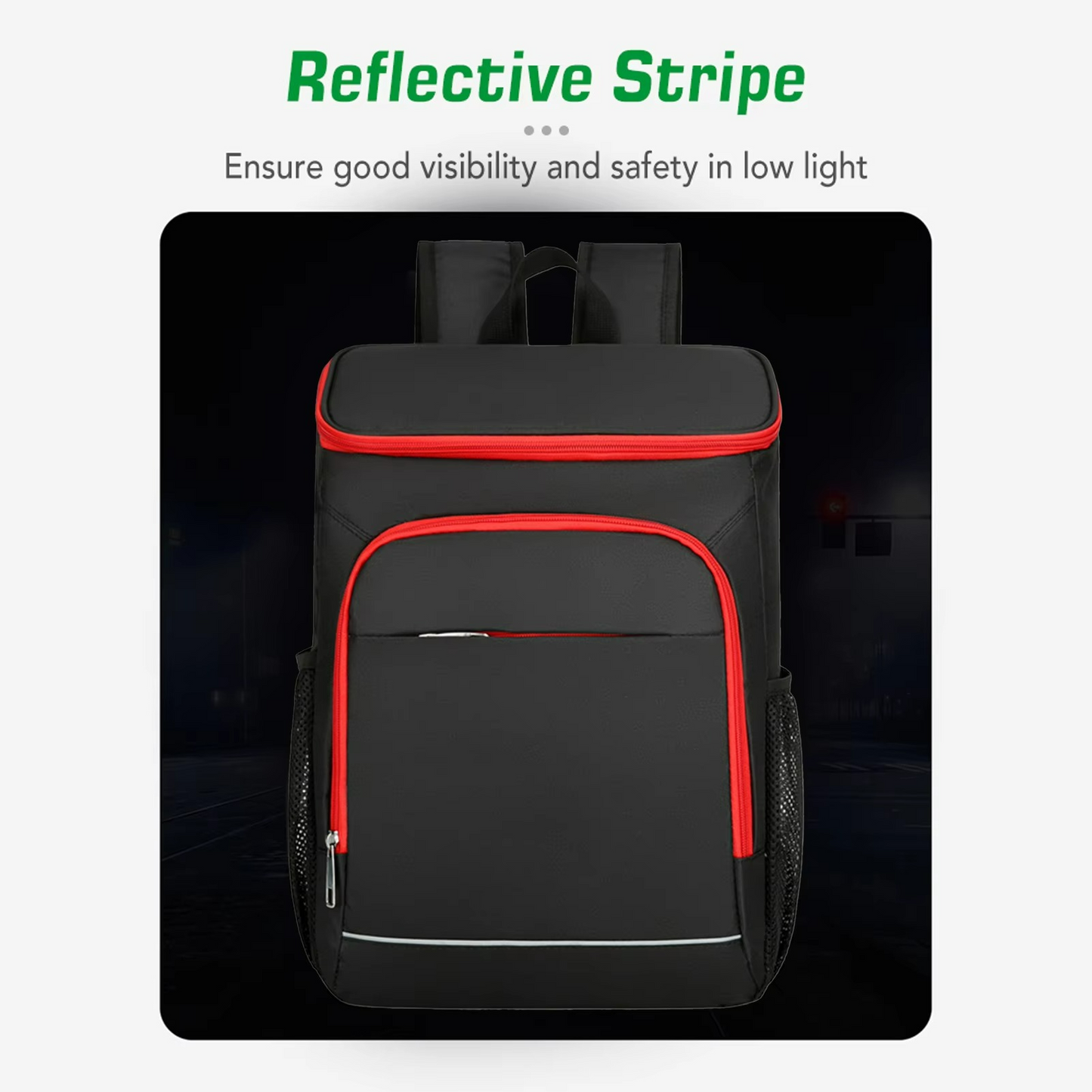 Picnic and Camping Backpack with Insulated Cooler for Hiking