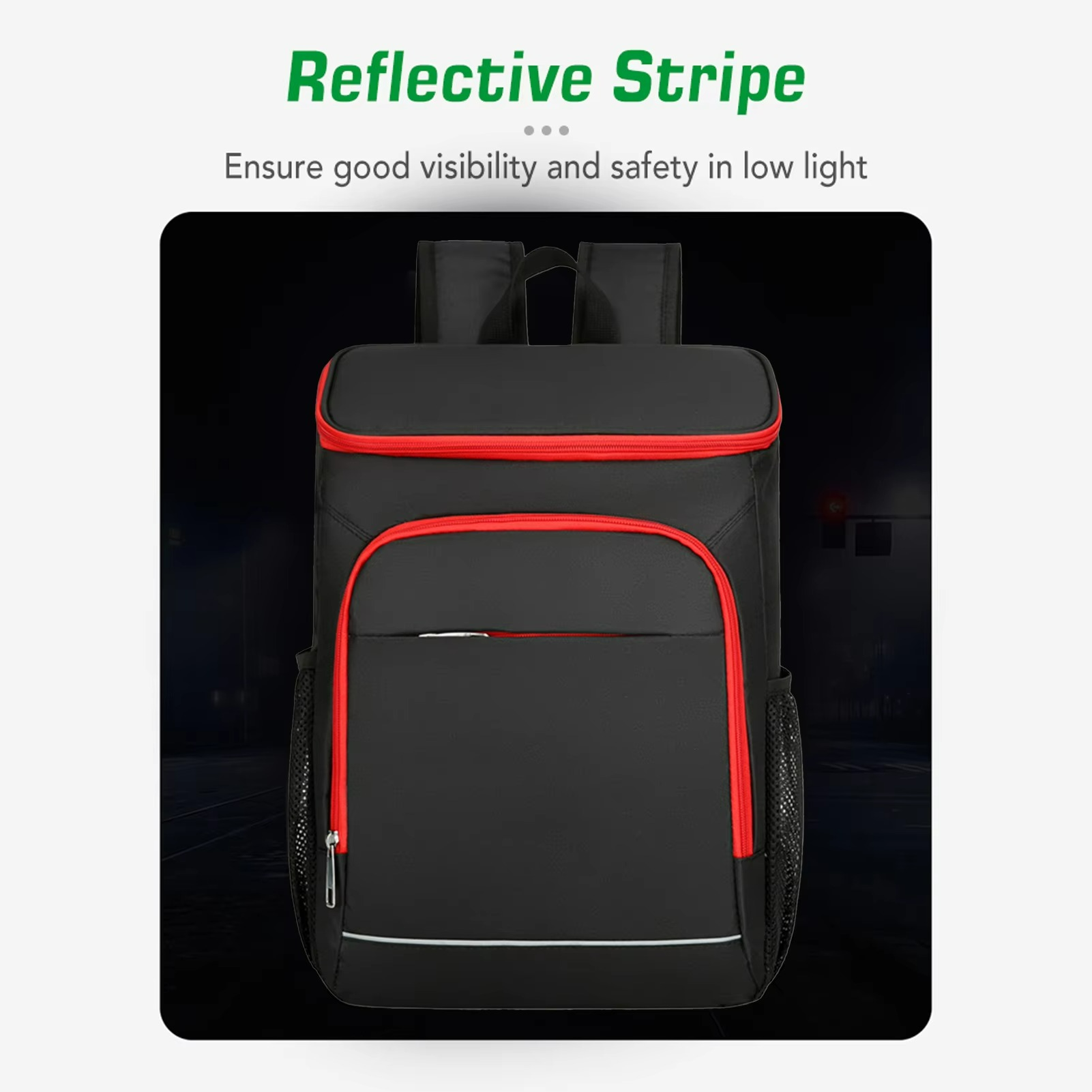 Picnic and Camping Backpack with Insulated Cooler for Hiking
