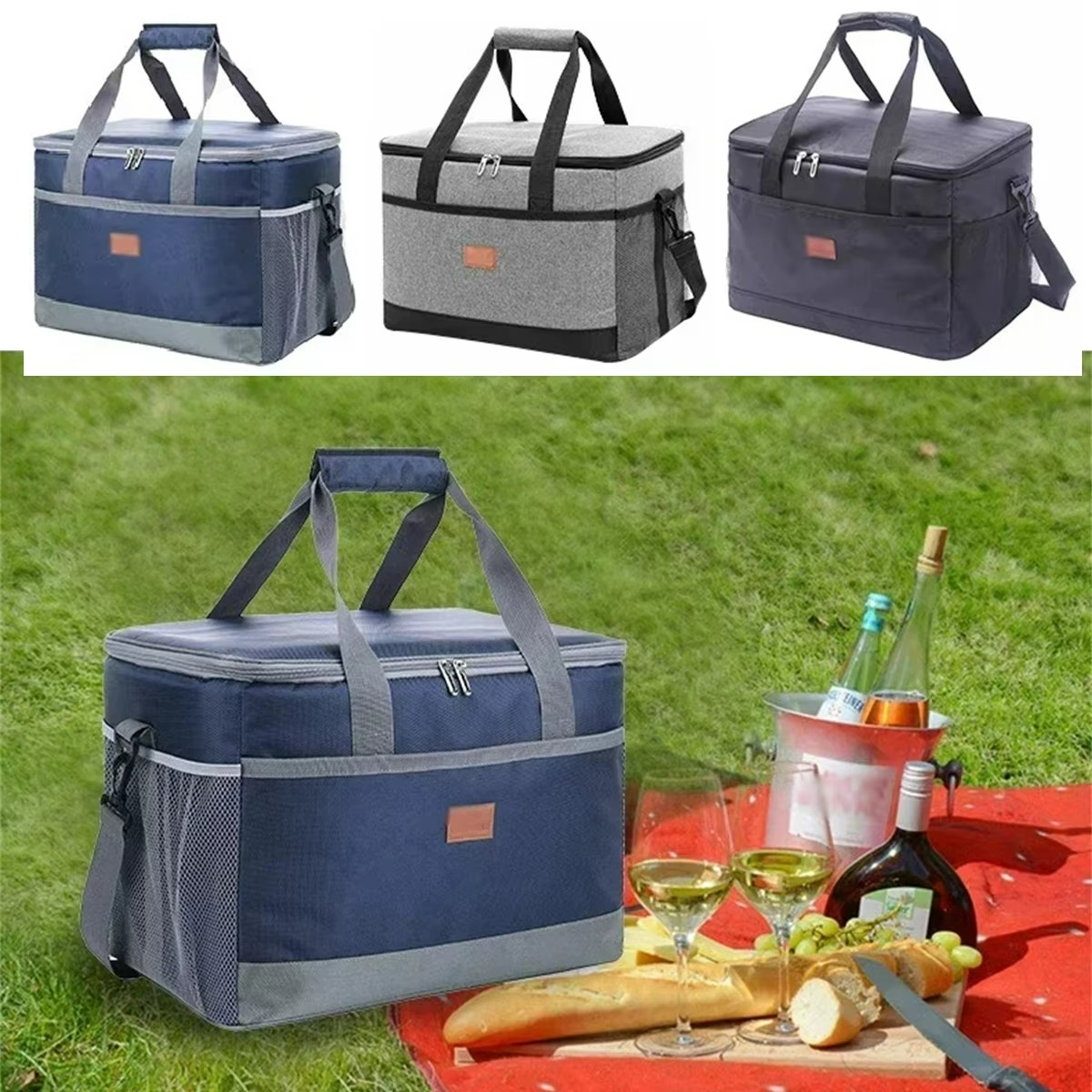 Waterproof Large Capacity Cooler Bag for Picnics