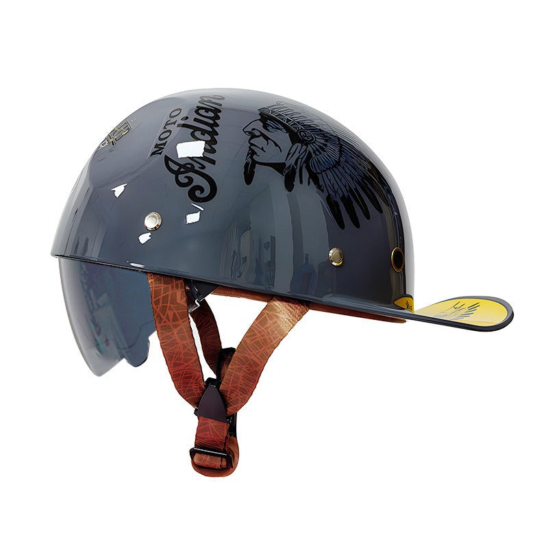 Men’s Motorcycle Helmet DOT Approved ABS Shell Lightweight