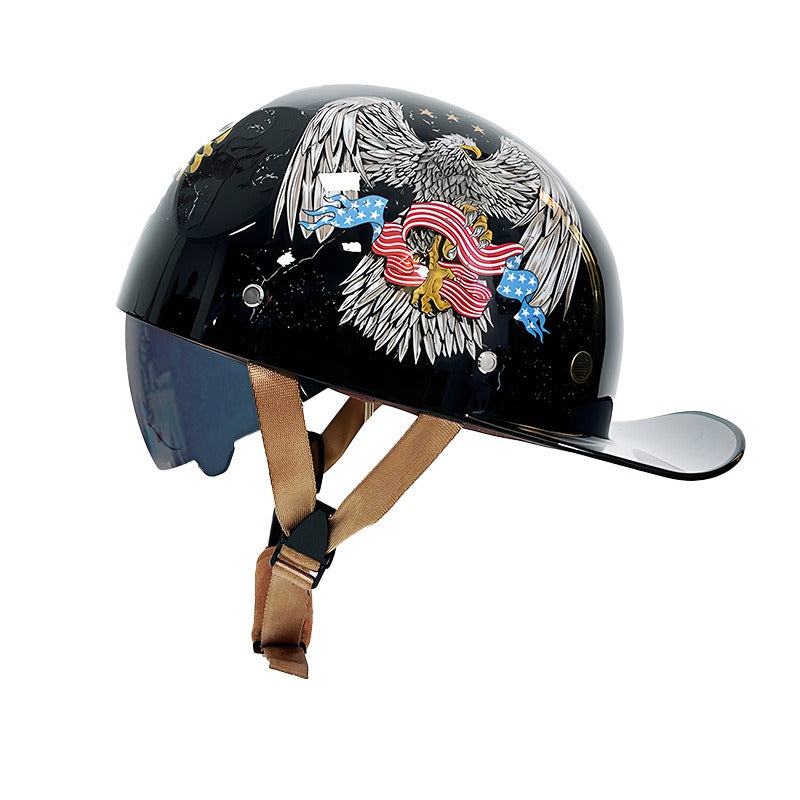 Men’s Motorcycle Helmet DOT Approved ABS Shell Lightweight