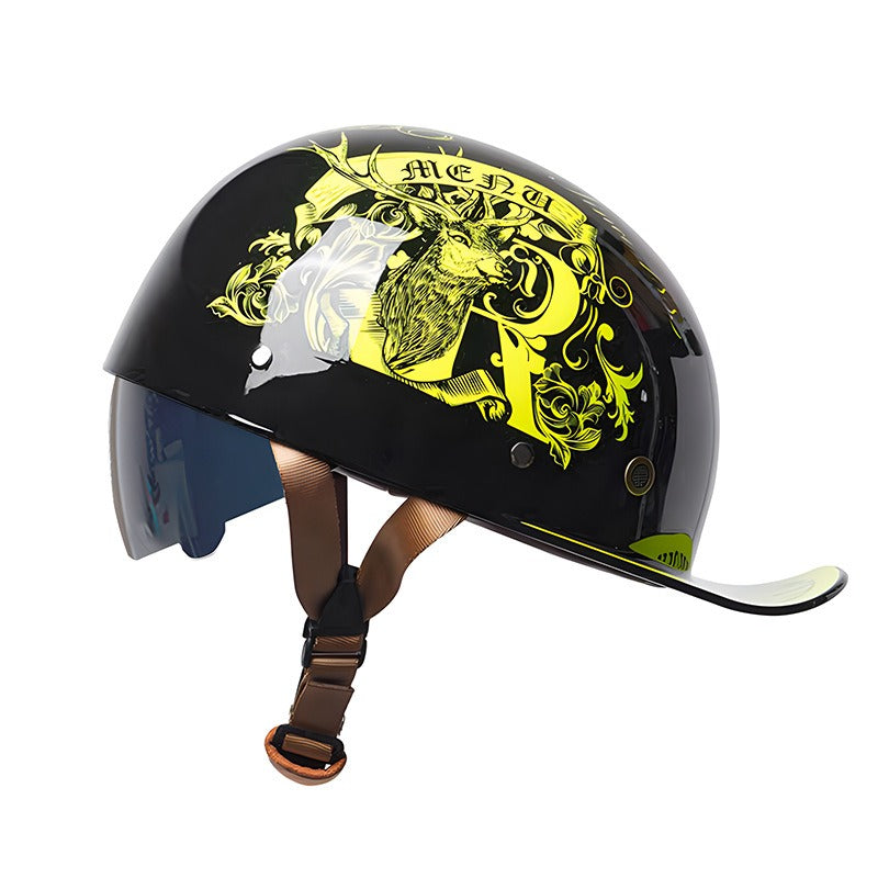 Men’s Motorcycle Helmet DOT Approved ABS Shell Lightweight