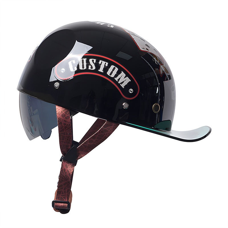 Men’s Motorcycle Helmet DOT Approved ABS Shell Lightweight