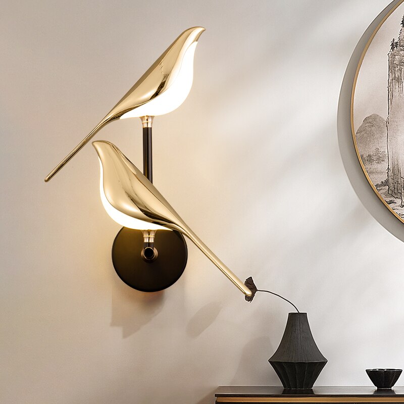 LED Wall Lamp with Bird Design – Stylish Decorative Light for Modern Living Spaces