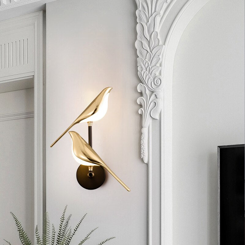 LED Wall Lamp with Bird Design – Stylish Decorative Light for Modern Living Spaces