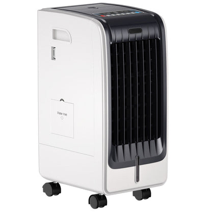 110V Portable Evaporative Cooler – 3-Speed Air Fan with 8-Hour Timer & Water Tank | Personalized Breeze | Ideal for Home & Office Use
