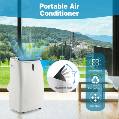 High-Efficiency Portable Smart AC – 12000 BTU WiFi-Connected Air Conditioner with Remote App Control | Easy Climate Solution | Ideal for Apartments