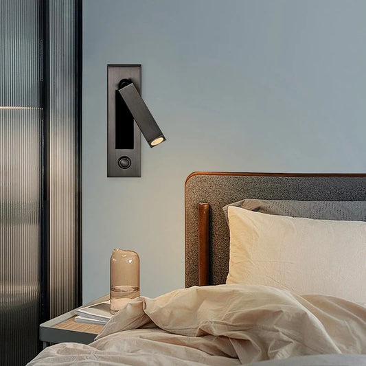 LullabyGlow Wall Lamp – A seamlessly integrated lamp offering soothing light for enhanced sleep and bedside serenity.