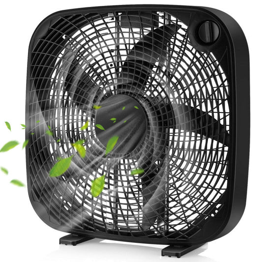 20-Inch Box Floor Fan – High-Performance Cooling Unit with 3-Speed Settings & Manual Control | Strong Breeze | For Room & Garage