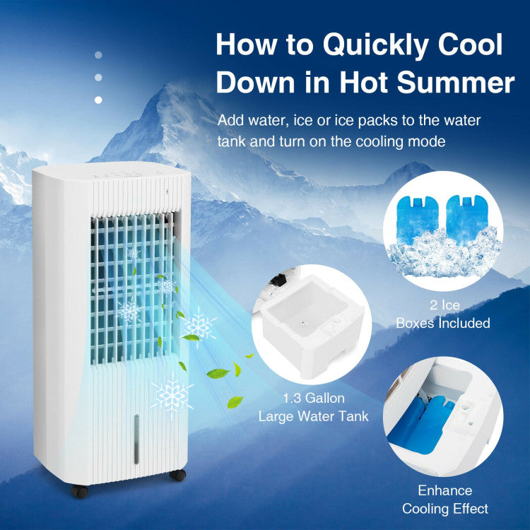 Multi-Mode Air Cooling System – Efficient Evaporative Cooler with Adjustable Speeds | Hassle-Free Mobility | Perfect for Any Room