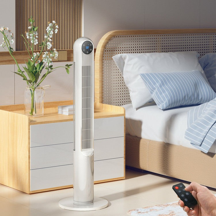 42-Inch Oscillating Tower Fan – Slim Design with LED Display & Remote Control | Quiet & Efficient | For Modern Living Spaces