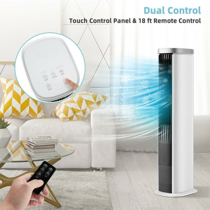 Space-Saving Air Cooling Unit – 3-in-1 Fan with Timer & Humidifier Mode | Easy to Move | For Everyday Indoor Comfort