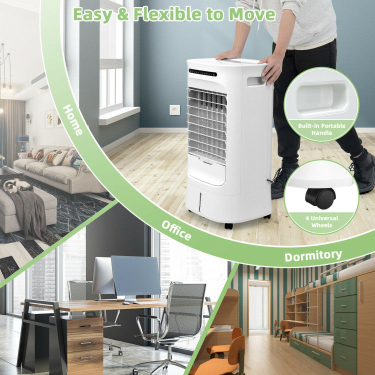Smart 4-in-1 Air Cooling System – Compact Portable Evaporative Fan with Timer & Multi-Speed Modes | Targeted Comfort | For Personal & Indoor Use