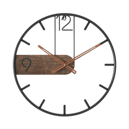 SteelGrove – Modern Wall Clock in Steel and Walnut with Industrial Elegance