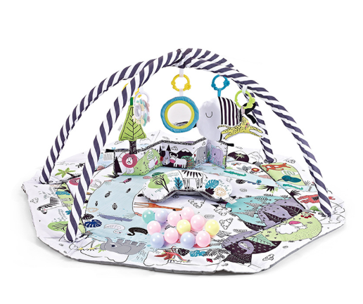 Multifunctional 8-in-1 Baby Play Mat – Detachable Sensory Toys with Soft Foam Design for Babies