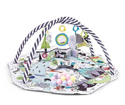 Multifunctional 8-in-1 Baby Play Mat – Detachable Sensory Toys with Soft Foam Design for Babies