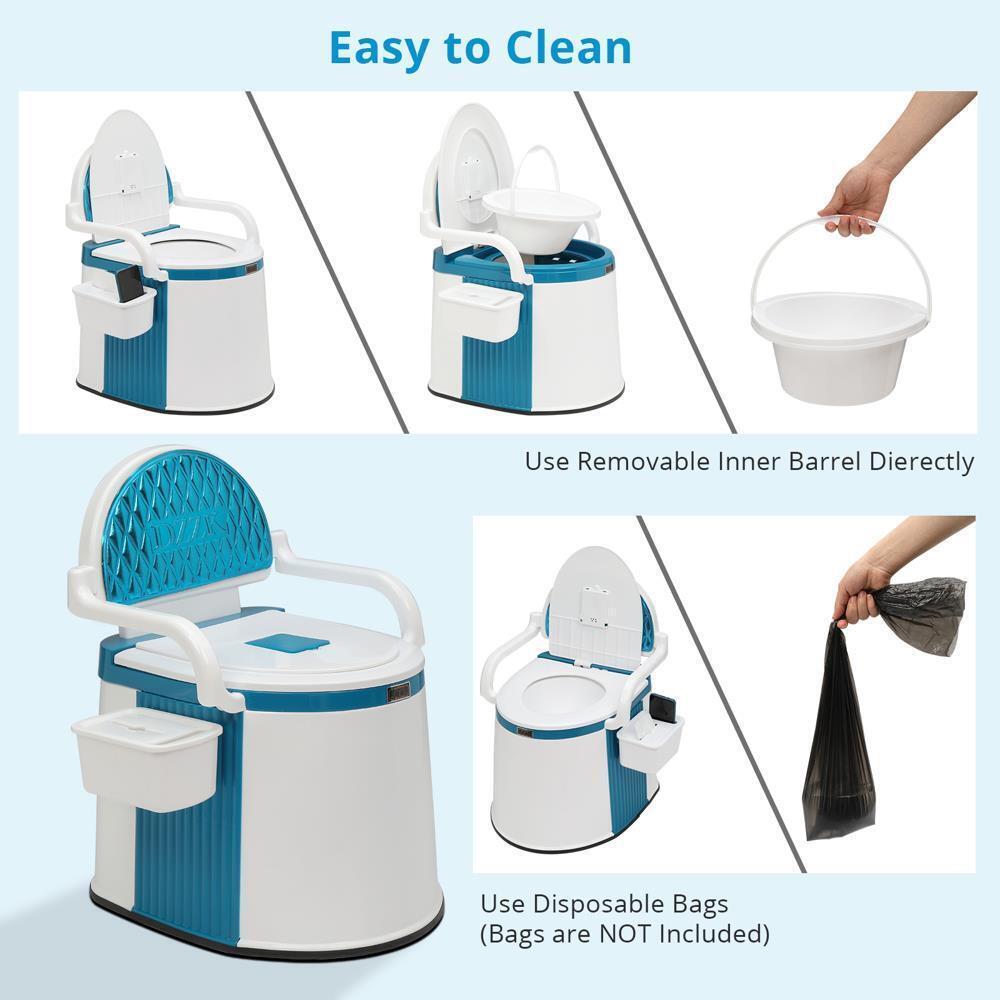 TravelComfort Portable Toilet – A portable toilet for adults and the elderly, ideal for both home and outdoor use.