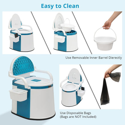 TravelComfort Portable Toilet – A portable toilet for adults and the elderly, ideal for both home and outdoor use.