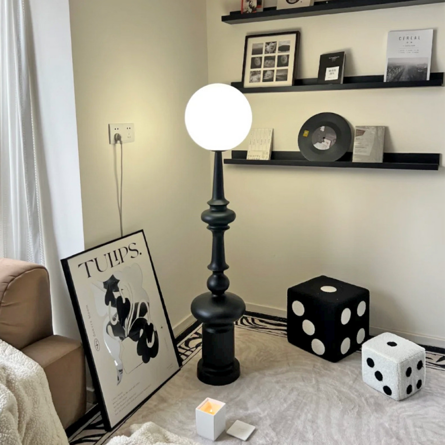 Aestheticor | Bauhaus Black Floor Lamp for Modern Minimalist Interior