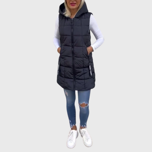 Alba | Women's Elegant Sleeveless Padded Winter Coat