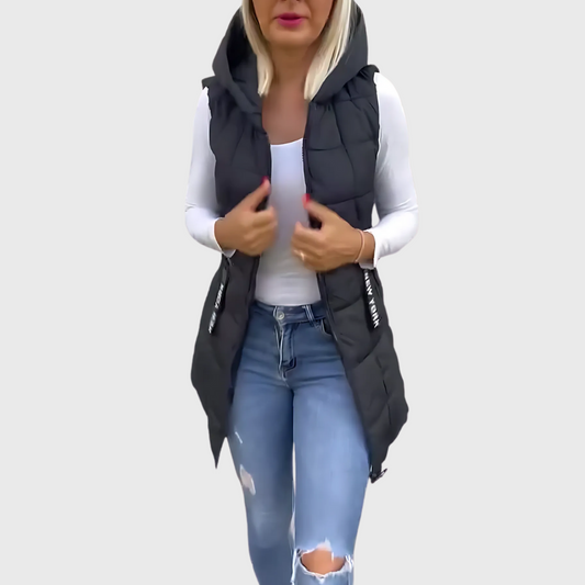 Alba | Women's Elegant Sleeveless Padded Winter Coat