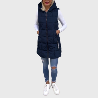 Alba | Women's Elegant Sleeveless Padded Winter Coat