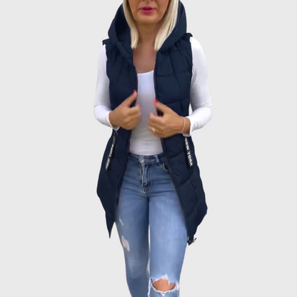 Alba | Women's Elegant Sleeveless Padded Winter Coat