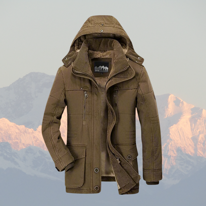 Theodore | Insulated Faux Fur Lined Parka for Men