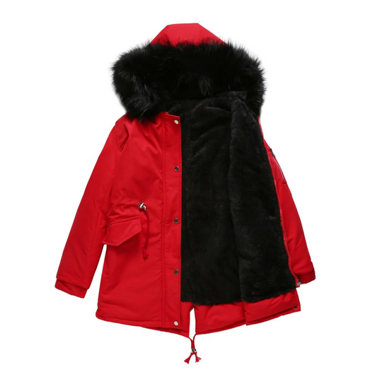 Alicia | Modern Women's Button-Down Parka Coat for Winter Warmth
