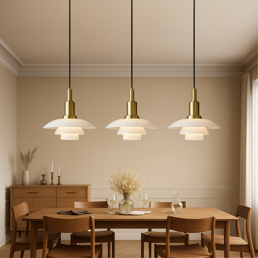 Aluris | 2/3-Head Danish Style Hanging Pendant Light