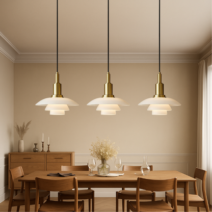 Aluris | 2/3-Head Danish Style Hanging Pendant Light