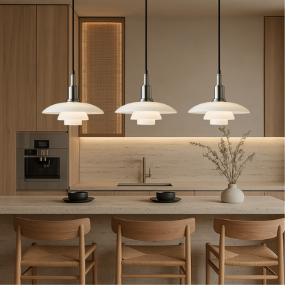 Aluris | 2/3-Head Danish Style Hanging Pendant Light