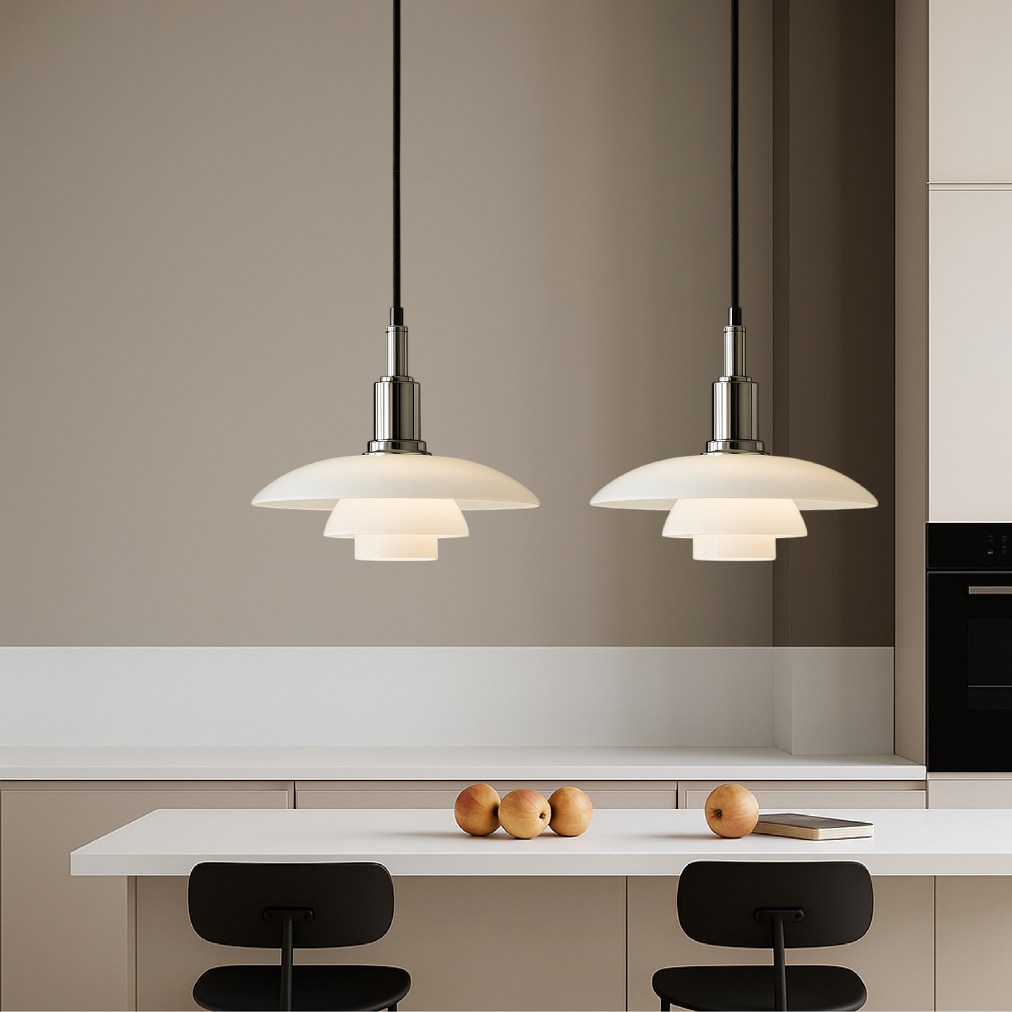Aluris | 2/3-Head Danish Style Hanging Pendant Light