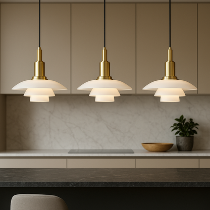Aluris | 2/3-Head Danish Style Hanging Pendant Light