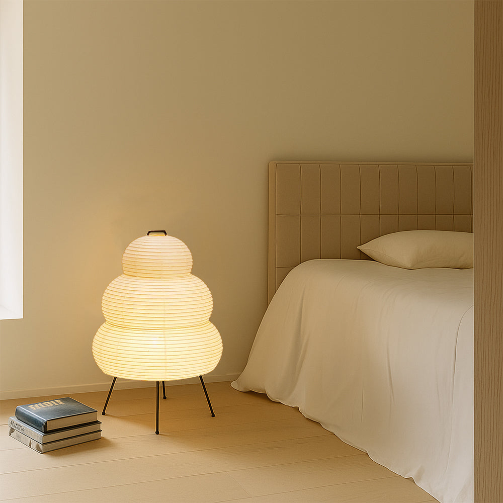 Alvora | Contemporary Rice Paper Table Lamp